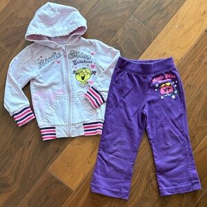 Vintage Little Miss Sunshine Hoodie and Pants Set sz 4/5